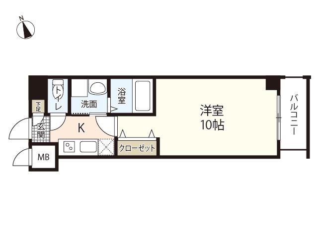 TREAT OTEMACHI(1K/3階)の間取り写真