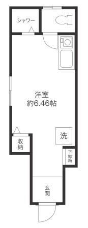 T・MAISON(ワンルーム/1階)の間取り写真