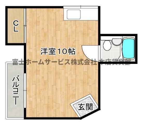 シーズコート住吉(ワンルーム/5階)の間取り写真