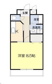 ロイヤルメゾン中村(1DK/5階)の間取り写真