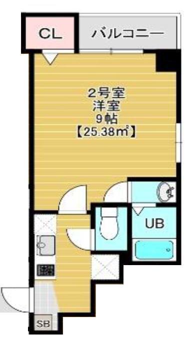 BLOOM 南千住(1K/2階)の間取り写真