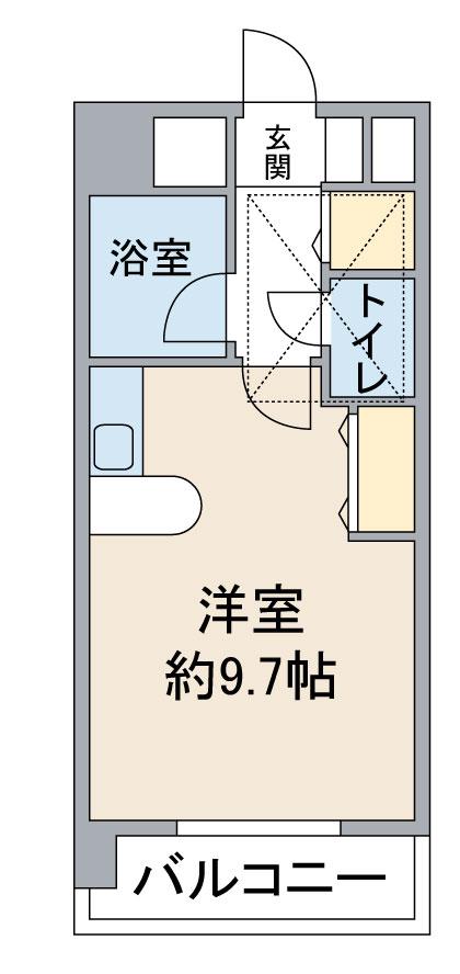 パルテンツァ(ワンルーム/7階)の間取り写真