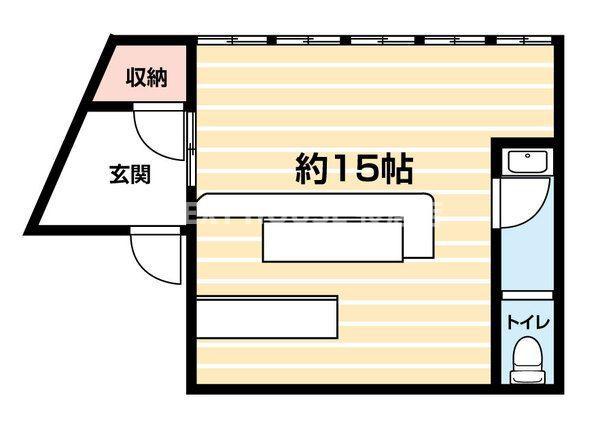 天六センタービル(1K/2階)の間取り写真