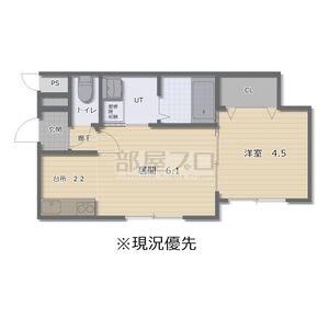 SORAライブマーケット平岸(1LDK/2階)の間取り写真