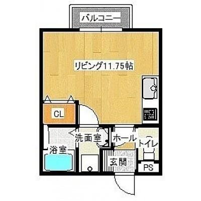 FAIRY SURFIII (1K/2階)の間取り写真