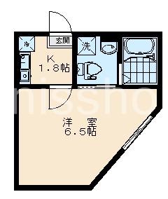 トリアス・アクシス府中本町(1K/1階)の間取り写真