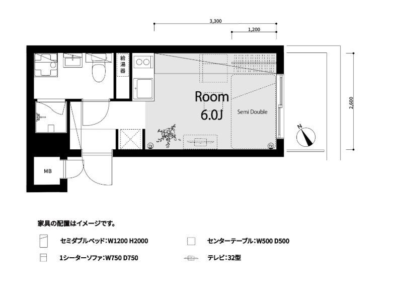 トーシンハイム新宿(ワンルーム/8階)の間取り写真