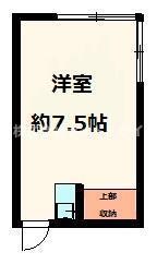 フォレスト本郷(ワンルーム/2階)の間取り写真
