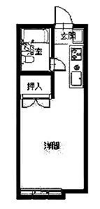 BCASA水戸赤塚IIRE-BORN(ワンルーム/1階)の間取り写真
