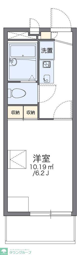 レオパレスルミエール02(1K/3階)の間取り写真