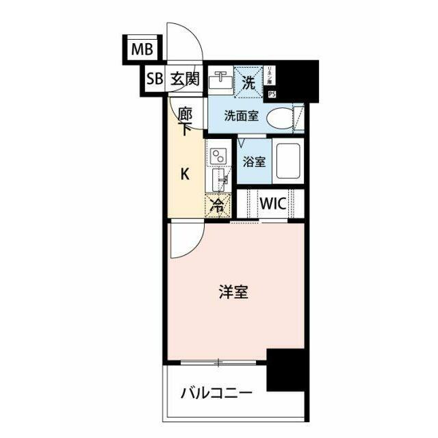 グランリーヴェル横濱南ADELE(1K/5階)の間取り写真