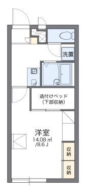 レオパレスサンシャイン松崎(1K/1階)の間取り写真
