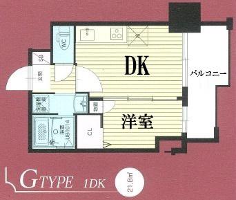 ORIENT BLD NO123(1DK/4階)の間取り写真