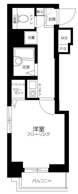 サンテミリオン渋谷道玄坂(1K/9階)の間取り写真