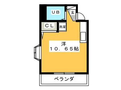 第5野本ビル(ワンルーム/2階)の間取り写真