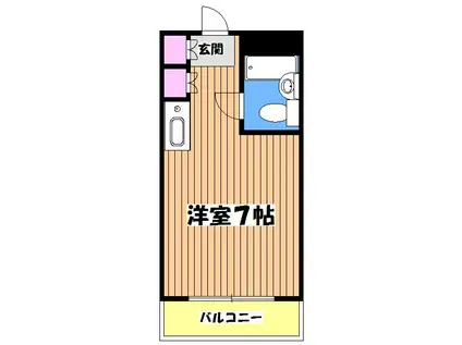メゾン・ド・ノア大和田(ワンルーム/3階)の間取り写真