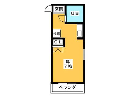ソレイユ入江(ワンルーム/4階)の間取り写真
