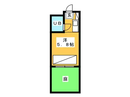 アネックス焼津(ワンルーム/1階)の間取り写真