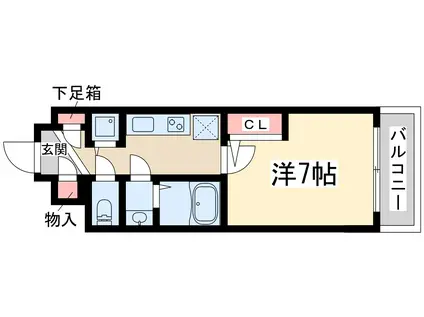アドバンス新大阪シティライフ(1K/5階)の間取り写真