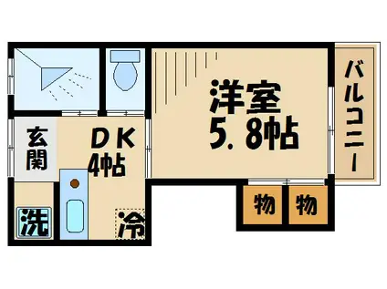 ピアバリュー仙川(1K/3階)の間取り写真