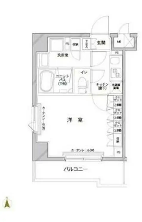 ルーブル武蔵小杉伍番館 1階階 間取り