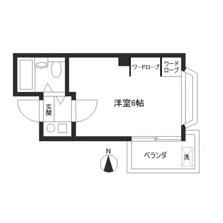 サンパレス中幸 3階階 間取り