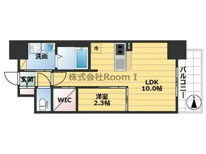 コンフォリアリヴ北浜平野町(1LDK/5階)の間取り写真