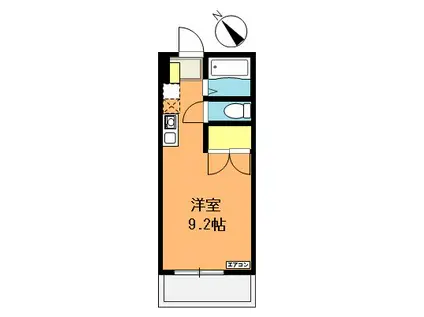 クオーレ沼南(ワンルーム/1階)の間取り写真