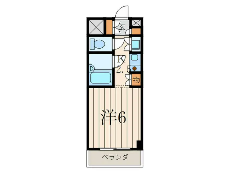 カーサアプリアーモ 5階階 間取り