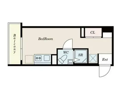 LOTUS TOGOSHIGINZA(ワンルーム/3階)の間取り写真