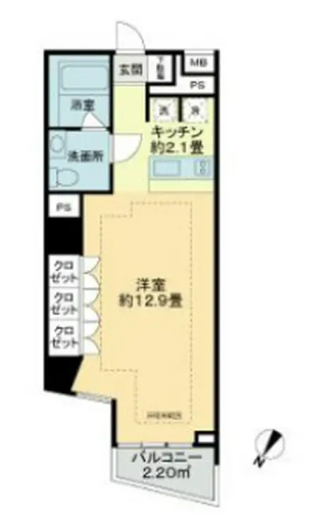 セルフィスタ渋谷 1階階 間取り