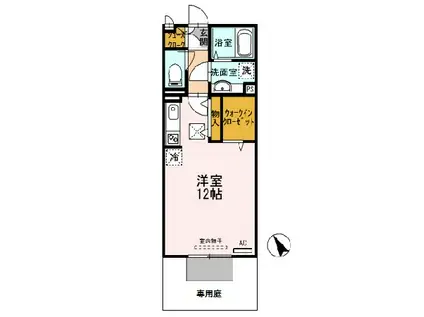 ソフィアルーチェ(ワンルーム/1階)の間取り写真