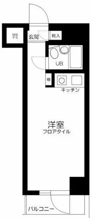 江戸川橋センチュリープラザ21 8階階 間取り