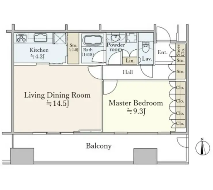 東京タイムズタワー 31階階 間取り
