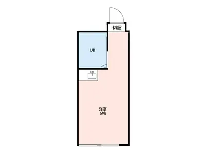 シャンブル中野(ワンルーム/1階)の間取り写真