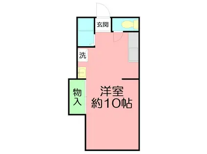 サン・ライフ・ユウ(ワンルーム/1階)の間取り写真