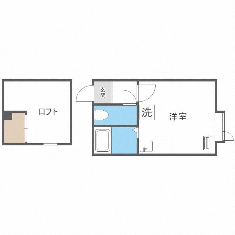 トアアルディN31(1LDK/1階)の間取り写真