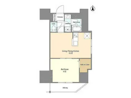 スコレサイト池袋(1LDK/10階)の間取り写真