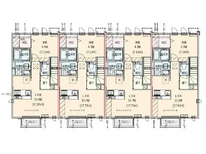 フリーダム12(1LDK/2階)の間取り写真