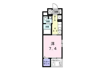 メゾンド・ファベル(1K/1階)の間取り写真