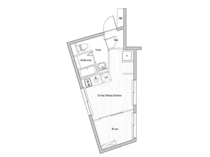 CREATIF南品川(1LDK/3階)の間取り写真