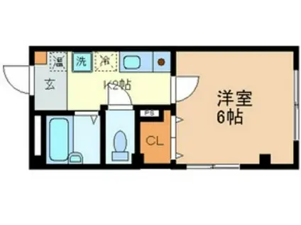 ペントス神田五軒町(1K/3階)の間取り写真