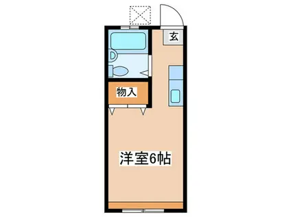 メゾンドール(ワンルーム/2階)の間取り写真