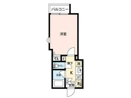 グランクオール練馬春日町(1K/2階)の間取り写真