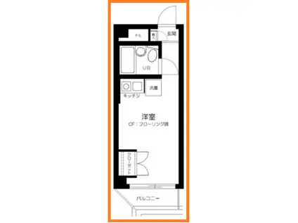 エクセル向島(ワンルーム/2階)の間取り写真