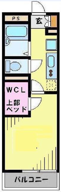 レオパレスカーニバルI(1K/2階)の間取り写真