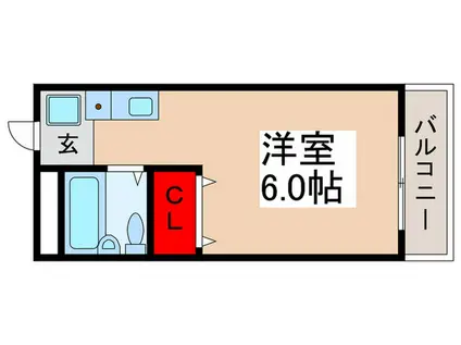 ドミトリー浦安(ワンルーム/2階)の間取り写真