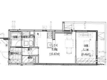 SERENDIPIA・M(1LDK/3階)の間取り写真