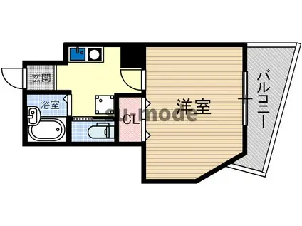 ソレーユ総持寺(1K/6階)の間取り写真
