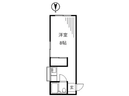 10FLATS(ワンルーム/1階)の間取り写真